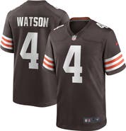 Nike Men's Nike Deshaun Watson Brown Cleveland Browns Game Jersey