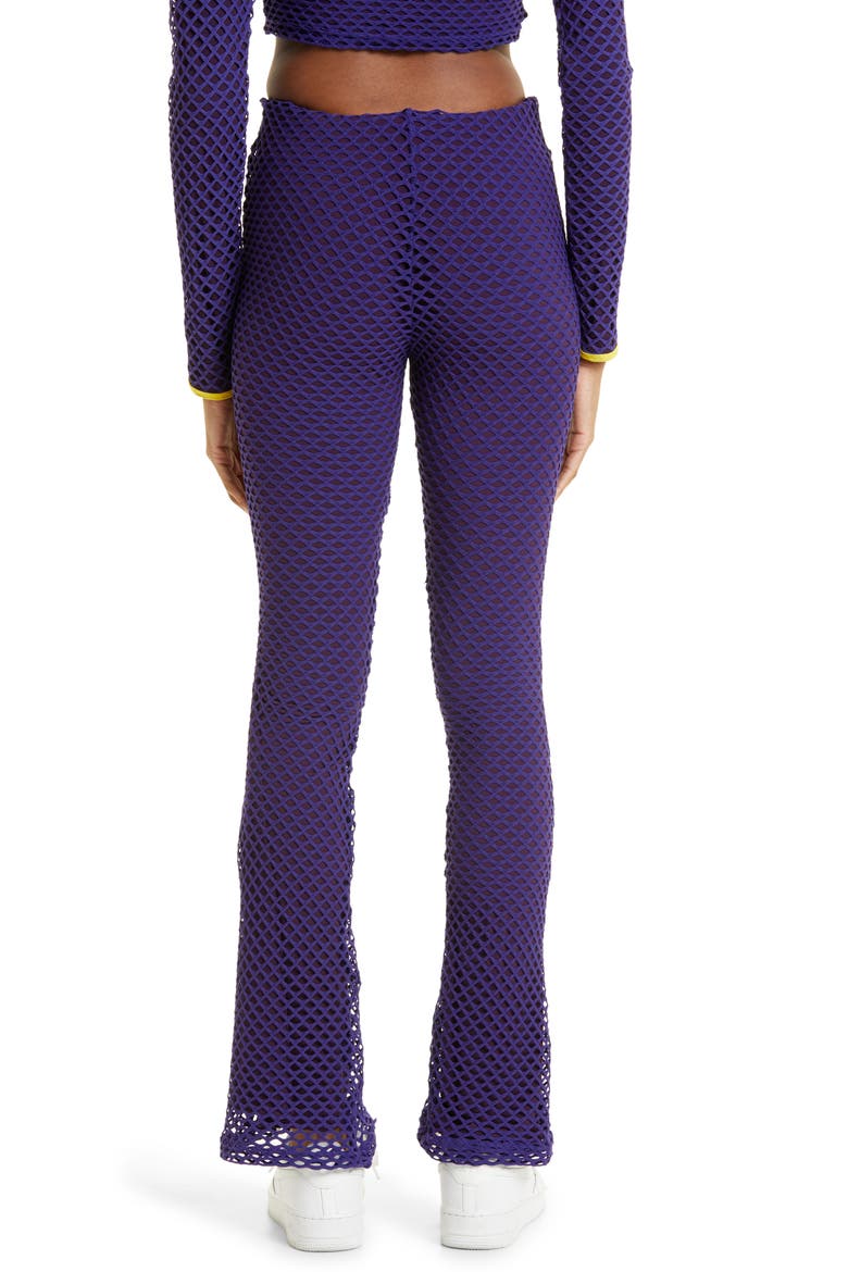 Diamond Mesh Bootcut Pants, Alternate, color, PURPLE