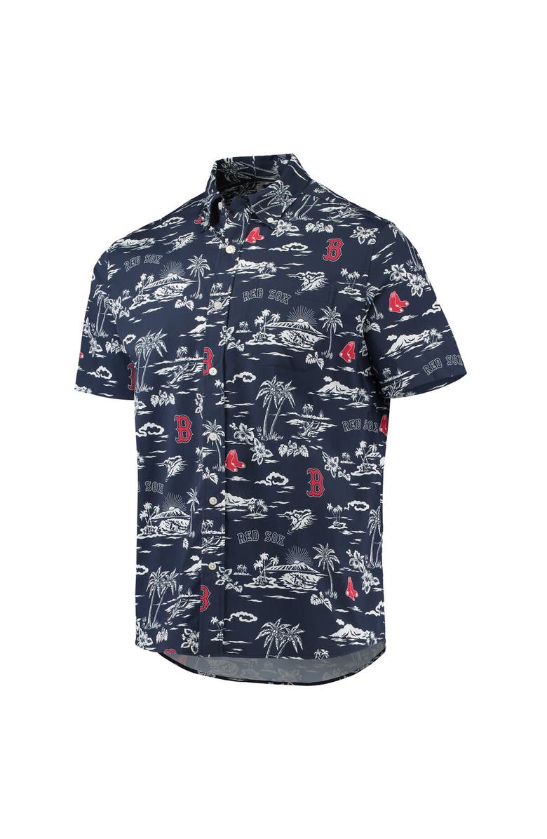 Reyn Spooner Men's Reyn Spooner Navy Boston Red Sox Kekai Performance Button-Up Shirt, Alternate, color,