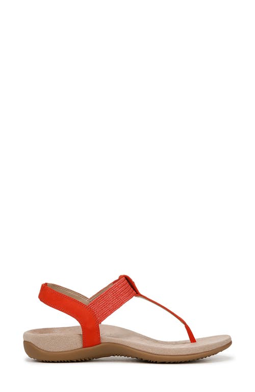 Vionic Brea T-strap Sandal In Red