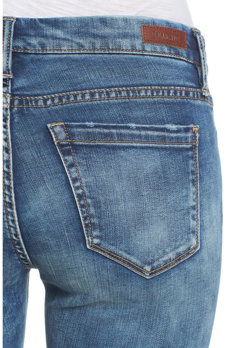 Step Hem Skinny Jeans, Alternate, color, COFFEE NAP BLUE