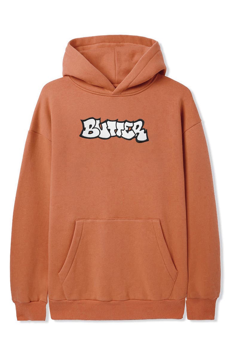 Butter Goods Perspective Appliqué Logo Hoodie, Main, color,