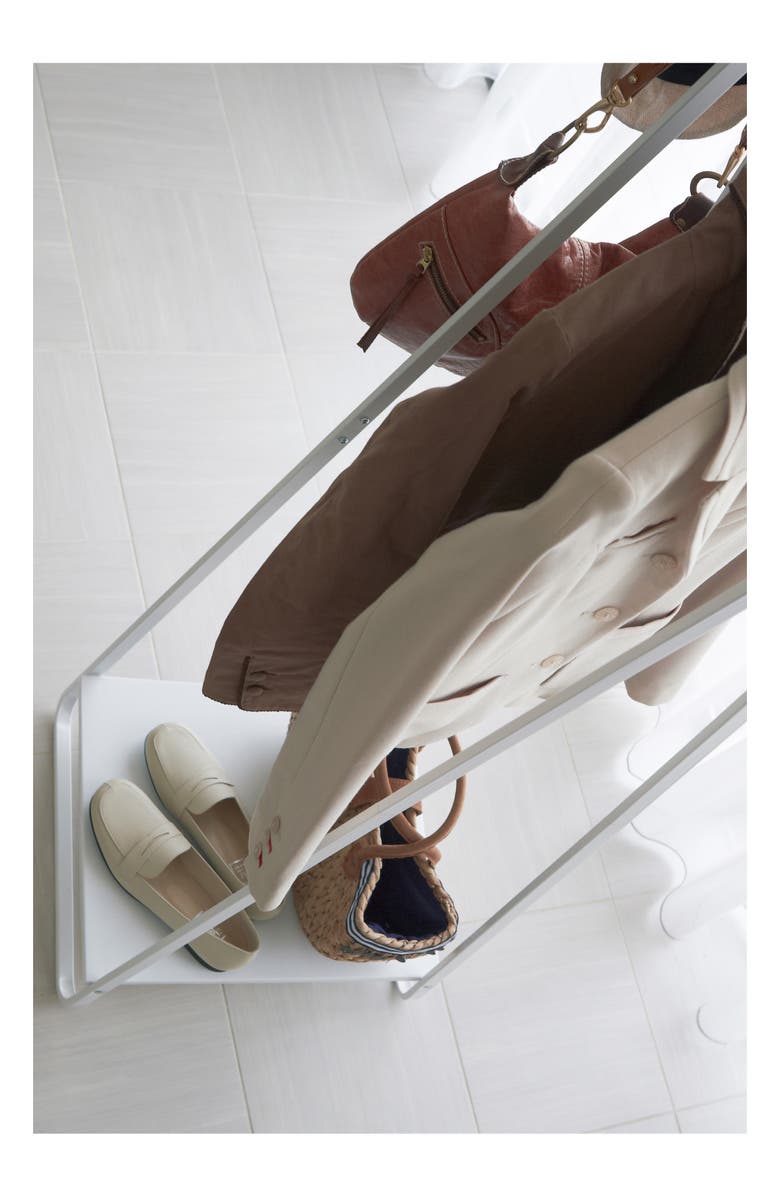 Yamazaki Freestanding Hanging Rack, Alternate, color, White