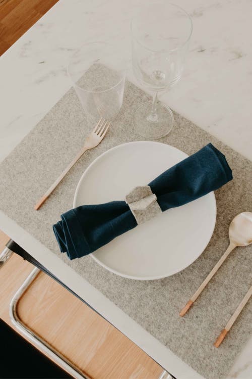 GRAF & LANTZ GRAF LANTZ MERINO WOOL RECTANGLE PLACEMAT