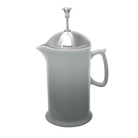 28 ounce Ceramic French Press with Stainless Plunger