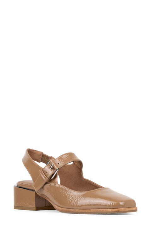 Audriana Patent Leather Mary Jane Slingback Pump