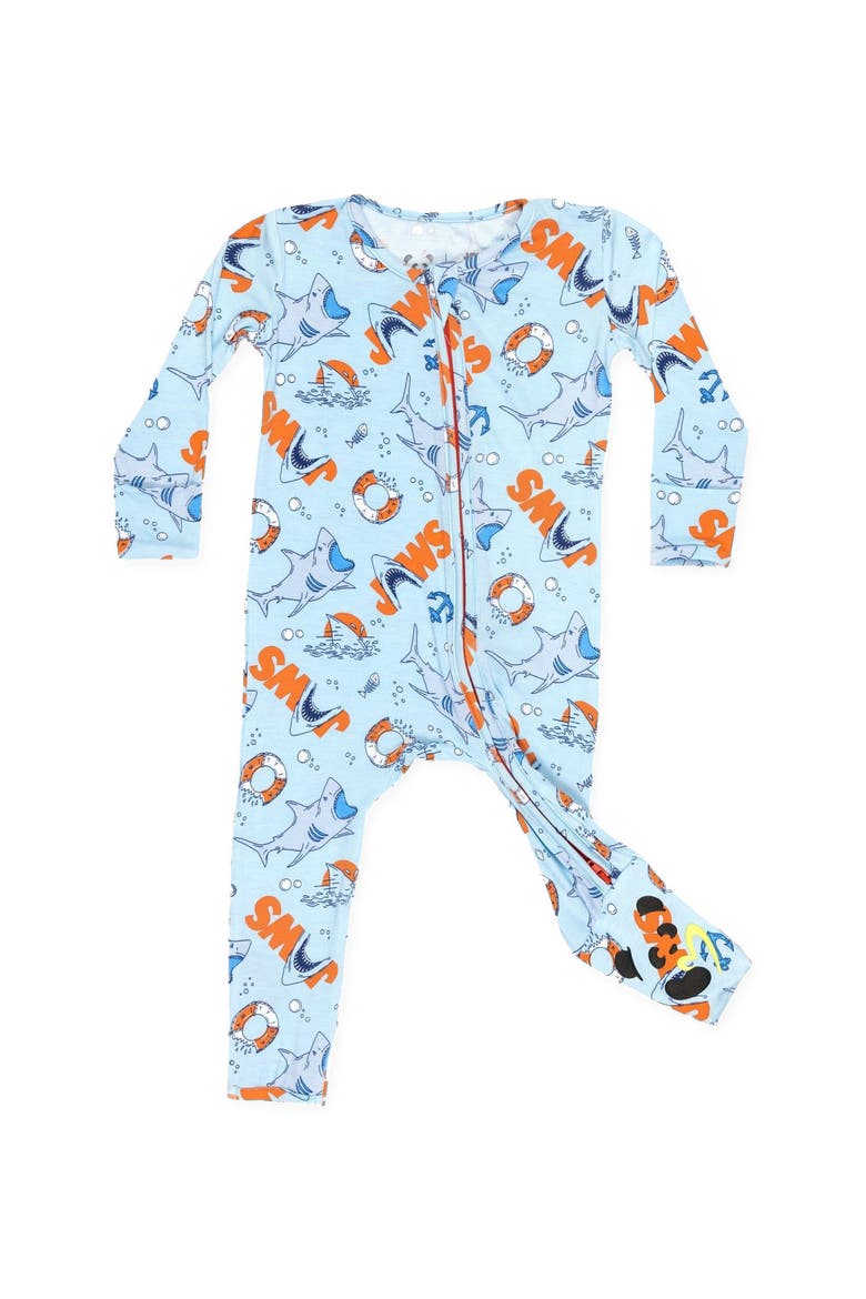 Baby JAWS Convertible Footie, Main, color, JAWS