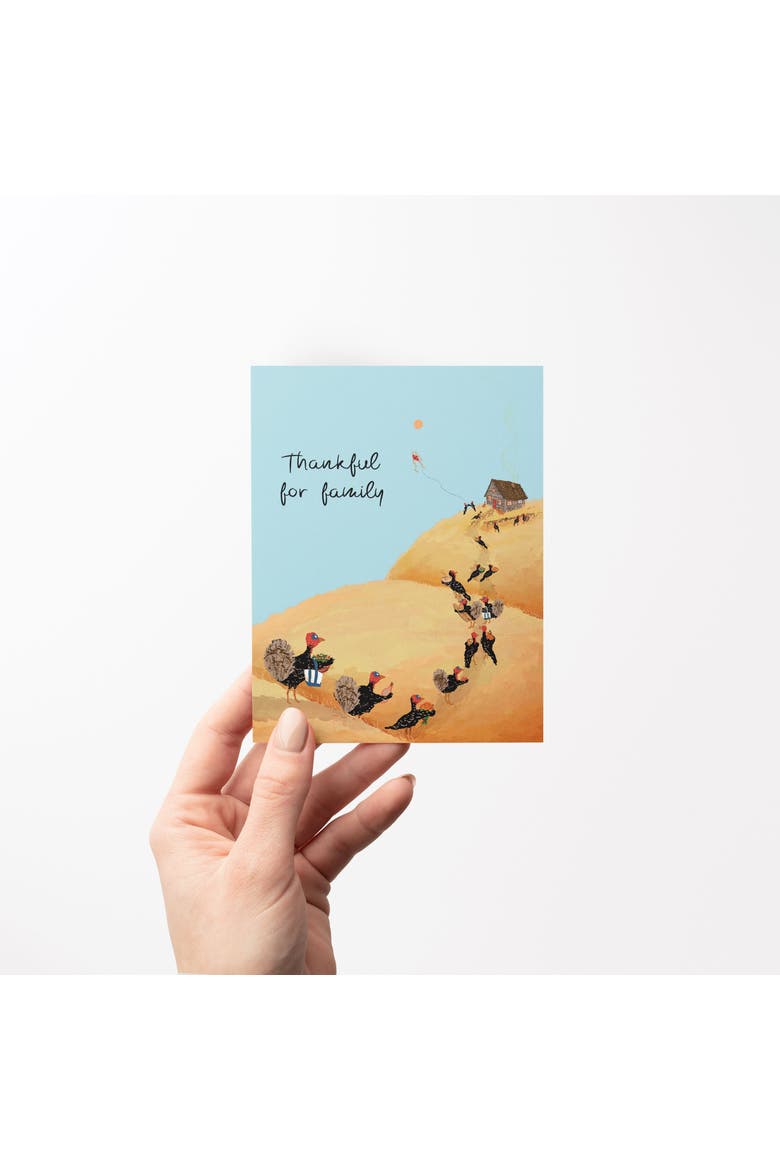 Fall/Halloween Greeting Cards "Turkey Gathering", Alternate, color, Multi-Pack