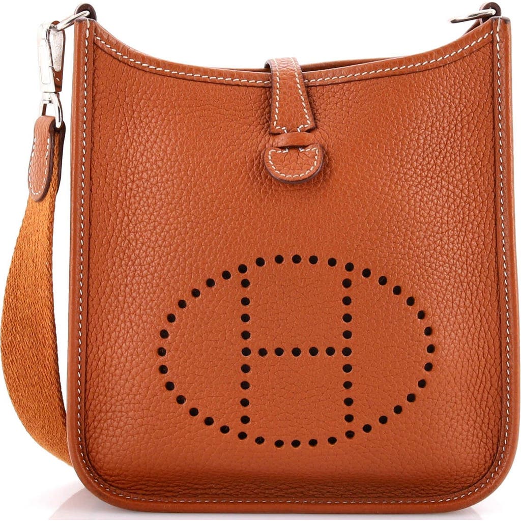 Pre-owned Hermes Hermes Evelyne Bag Gen Iii Clemence Tpm In Gold