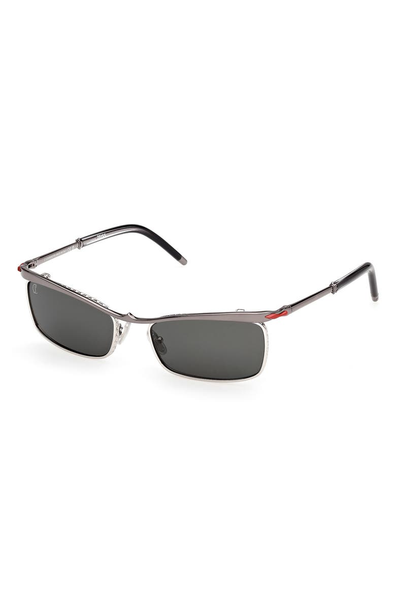 Christian Louboutin 55mm Rectangular Sunglasses, Alternate, color,
