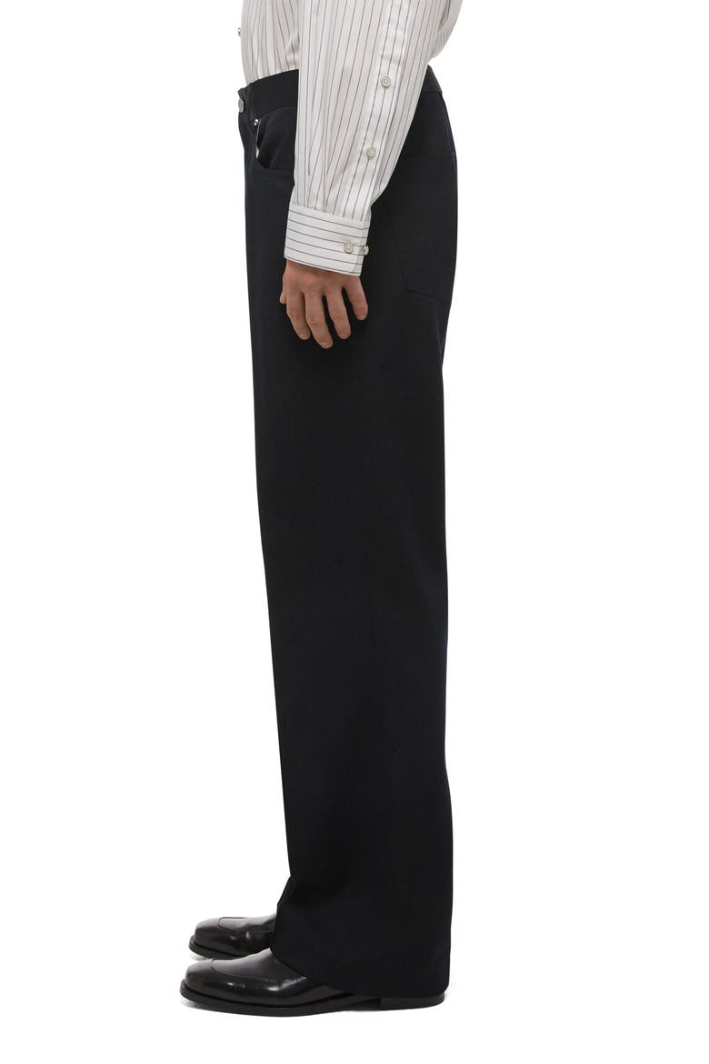 Five-Pocket Gabardine Dress Pants, Alternate, color, BLACK