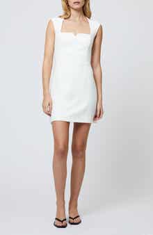 French Connection Whisper Notched Neck Minidress
