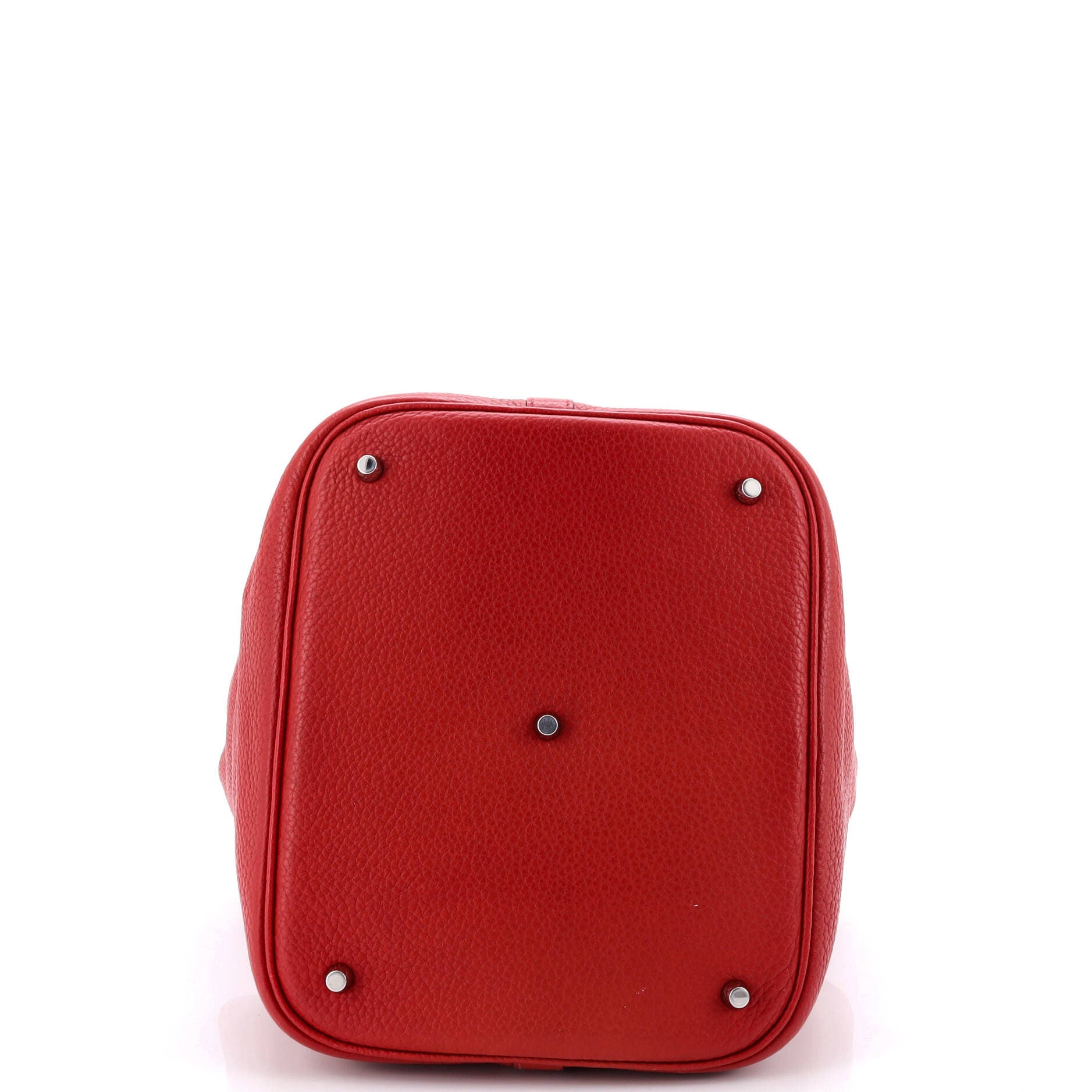 Pre-Owned Hermes Picotin Lock Bag Clemence GM, Alternate, color, Rouge Garance