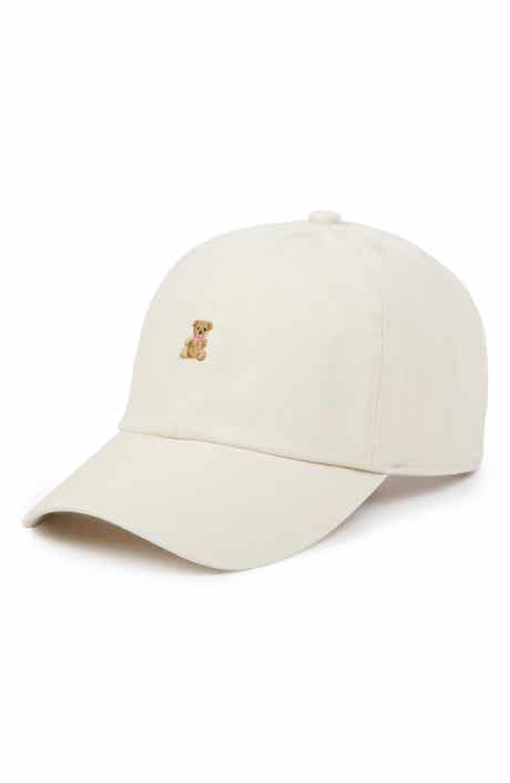 David & Young Embroidered Bear Cotton Adjustable Baseball Cap