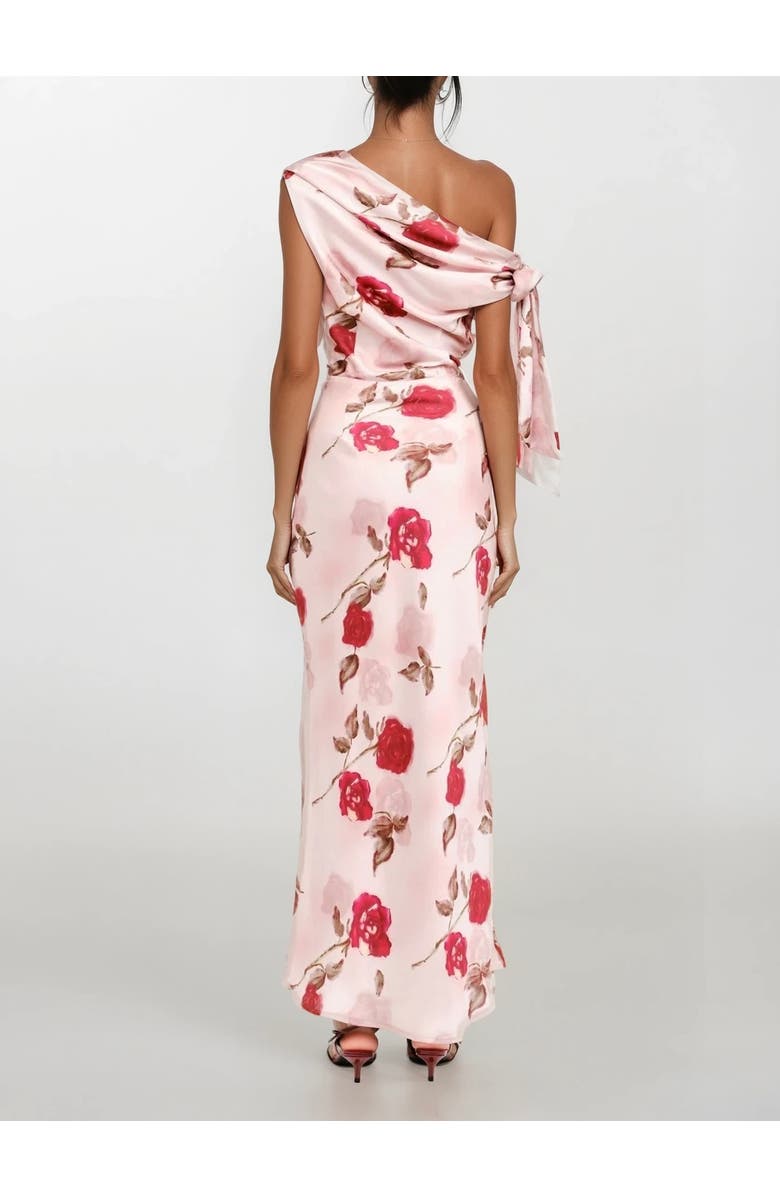 Sisterly Rosella One-Shoulder Gown, Alternate, color, Soft Blush