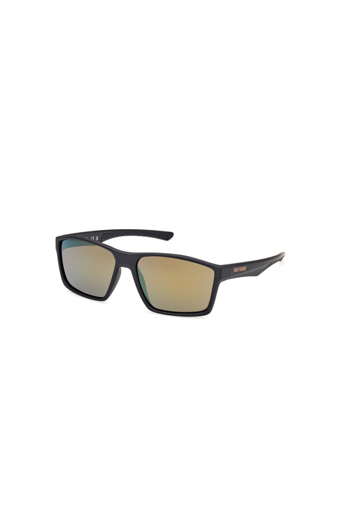Vented Temple Rectangular Sport Sunglasses
