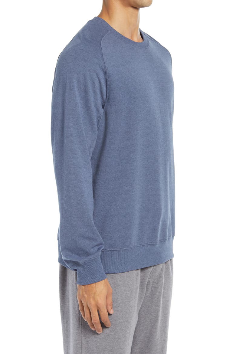 Crewneck Fleece Sweatshirt, Alternate, color, BLUE BLUR MELANGE