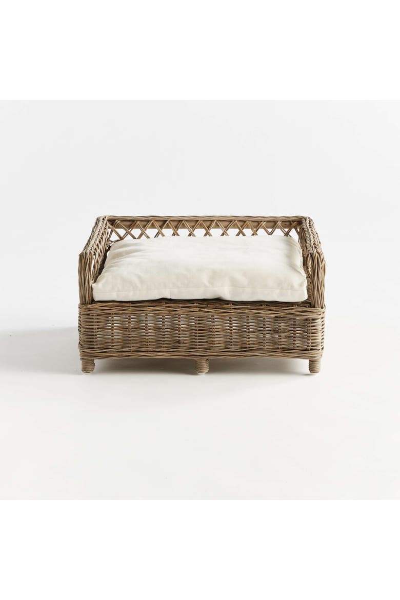 Normandy Small Raised Pet Bed 17.5" x 21.25", Alternate, color, Brown