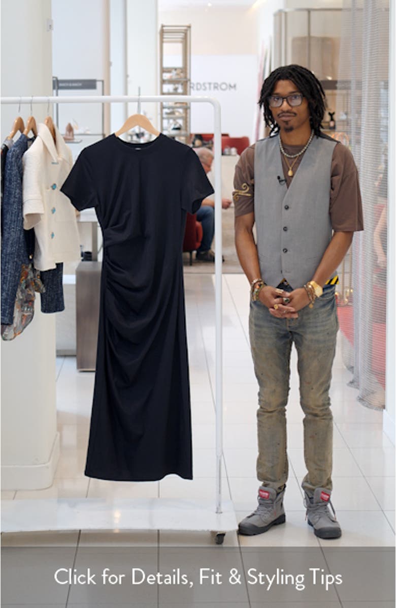 The Twist Organic Cotton Midi T-Shirt Dress, sales video thumbnail