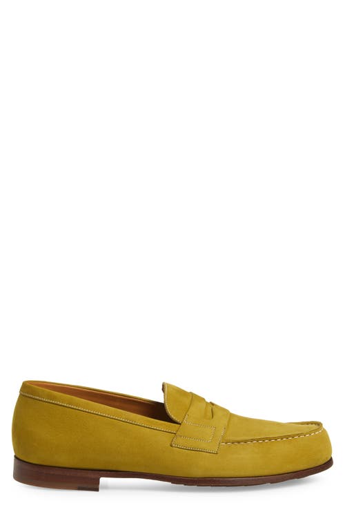 Jm Weston Le Moc Penny Loafer In Green