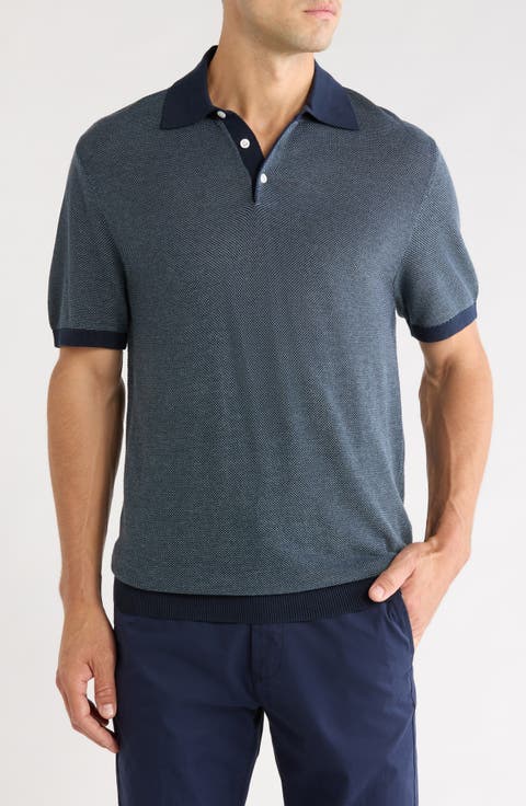 Textured Sweater Polo