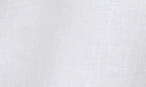 Vince Short-sleeve Linen Top In Optic White