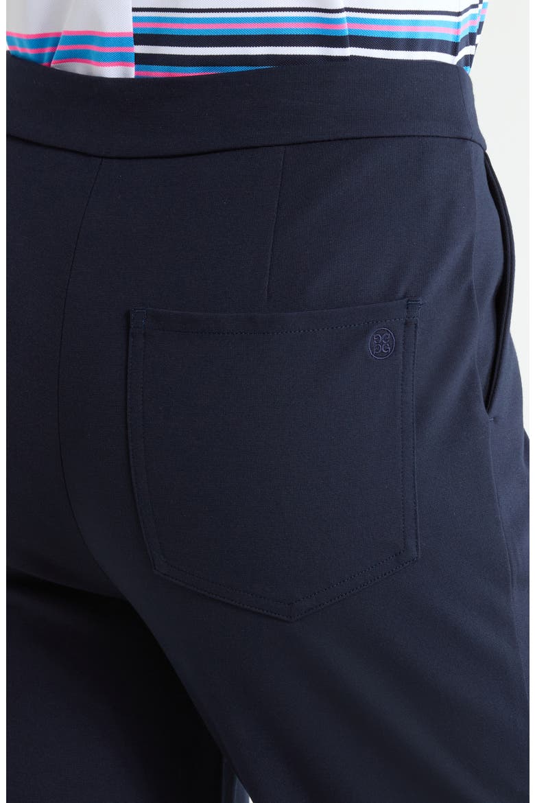 Ponte Slim Fit Trousers, Alternate, color, TWILIGHT