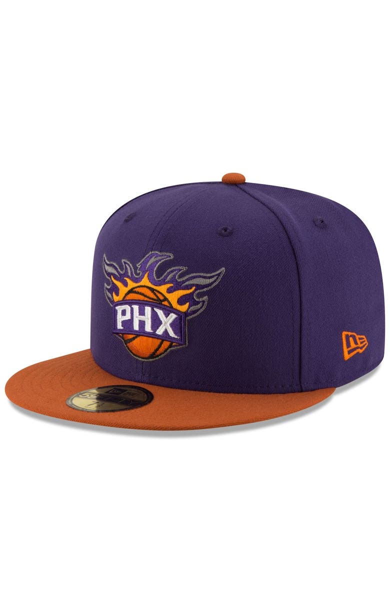 New Era Men's New Era Purple/Orange Phoenix Suns Official Team Color 2Tone 59FIFTY Fitted Hat, Main, color, 