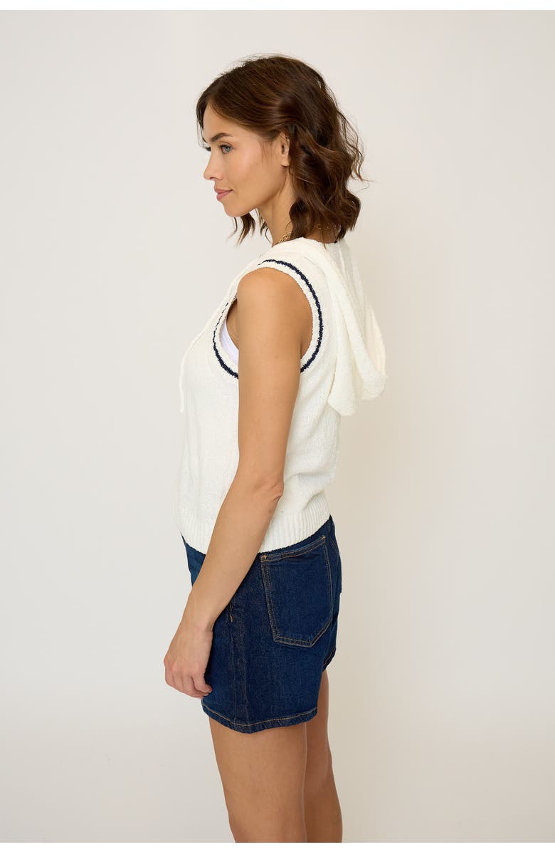 Central Park West Daphne Hooded Zip Up Shell, Alternate, color,