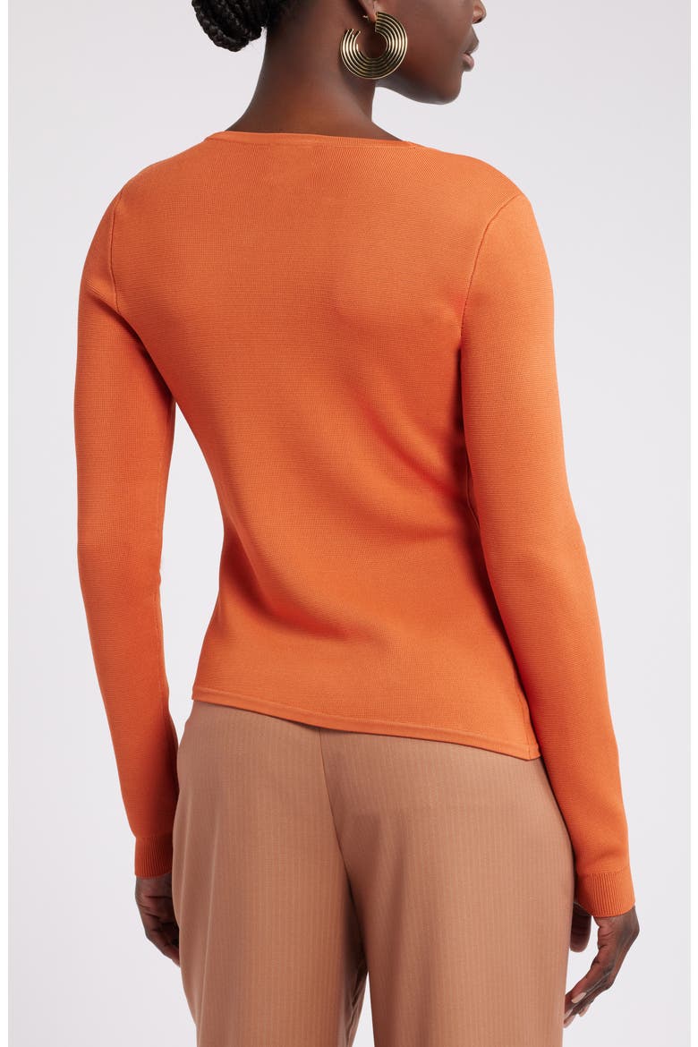House of Aama Uptown Cardigan, Alternate, color, ORANGE MANGO