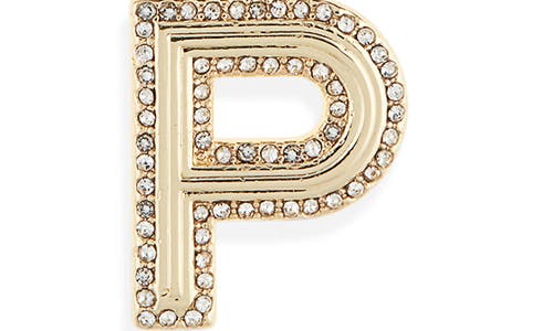 Baublebar Arianna Initial Pendant Necklace In Gold