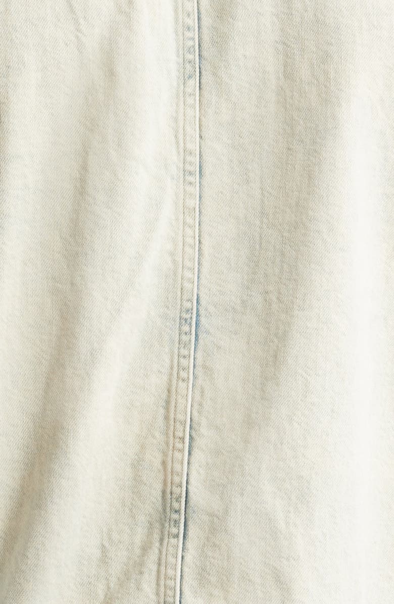 Double RL Washed Indigo Selvedge Denim Overshirt, Alternate, color, 