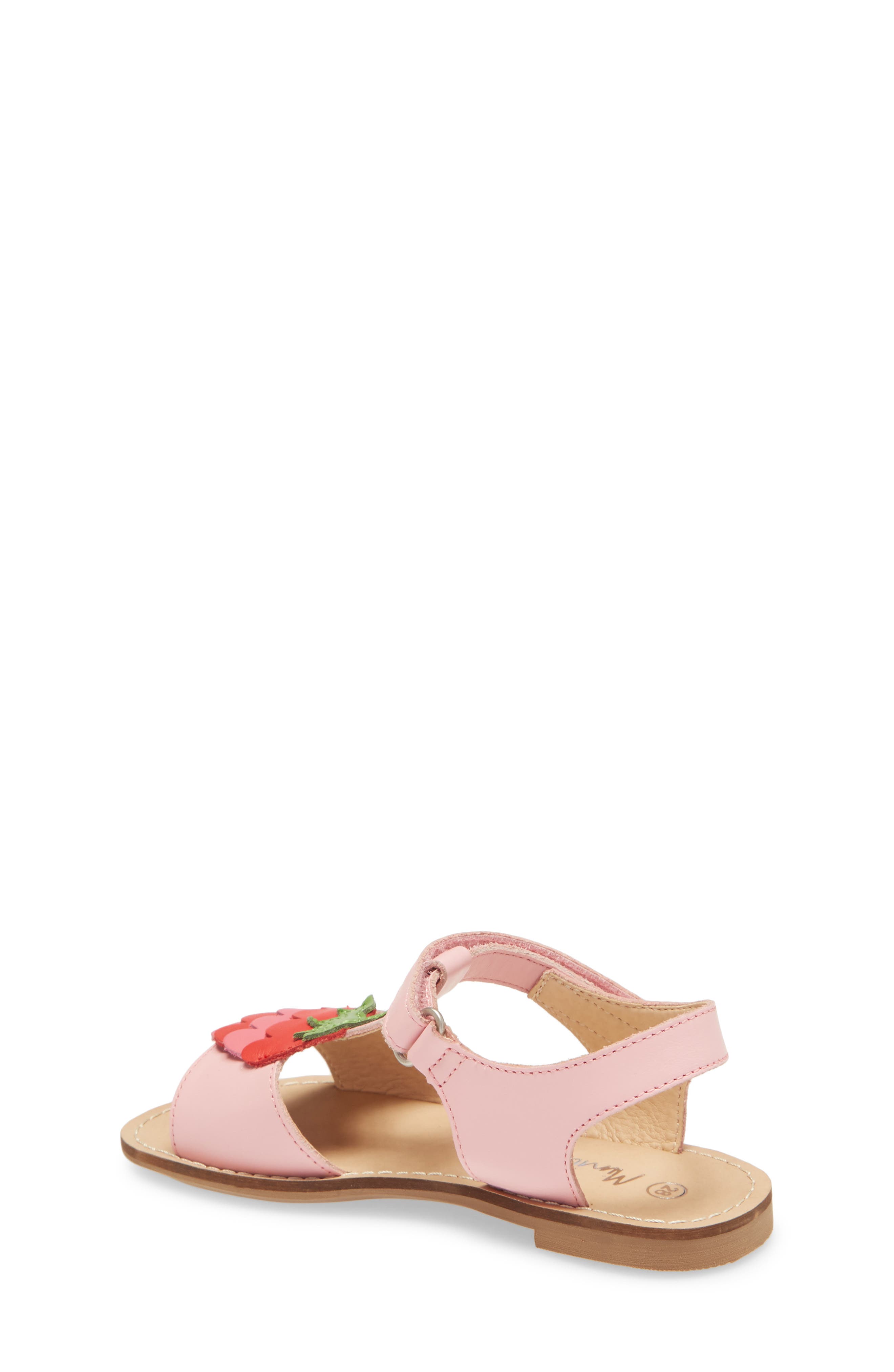 Holiday Strappy Sandal, Alternate, color, PINK STRAWBERRY