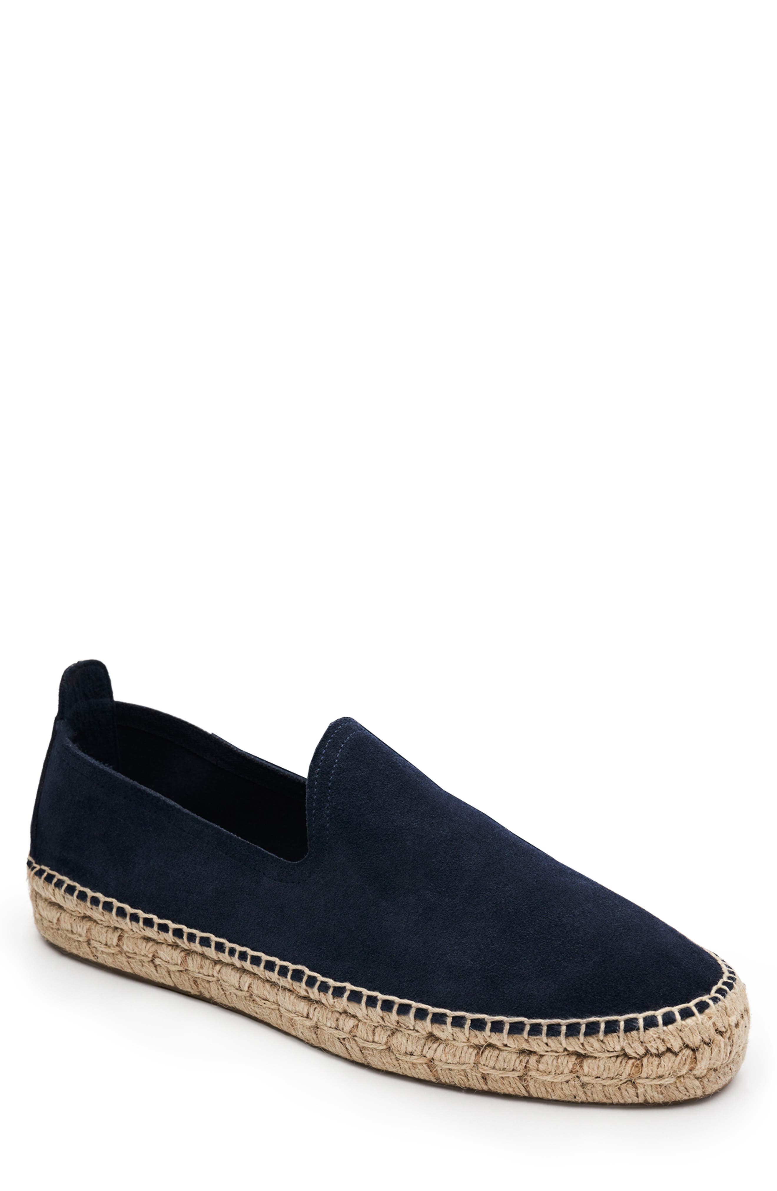 MORJAS The Espadrille, Main, color, Navy Suede