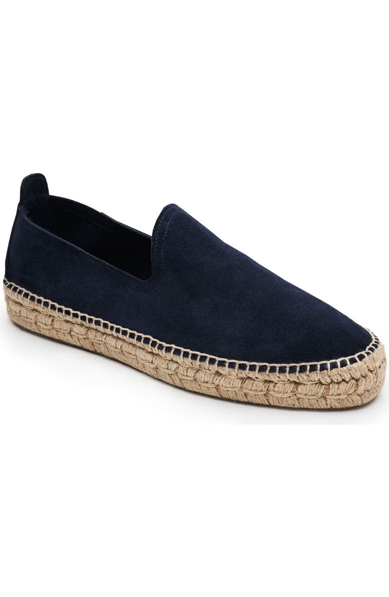 MORJAS The Espadrille, Main, color, Navy Suede