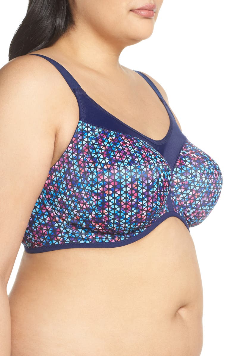 Elomi Underwire Sports Bra, Alternate, color, Neo Geo