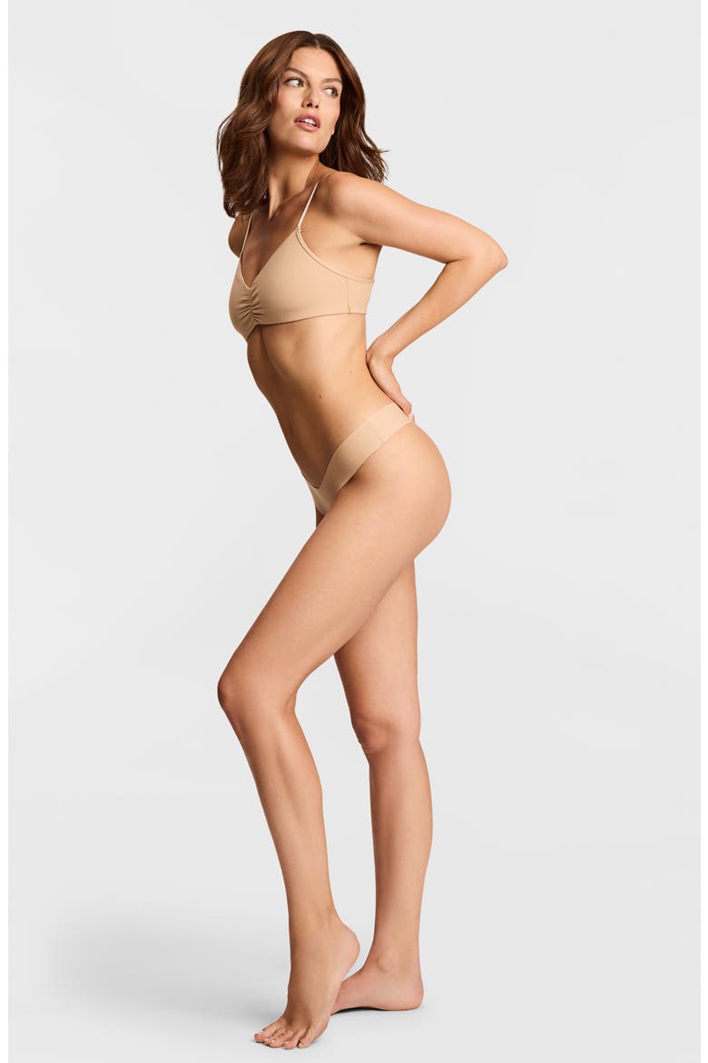 Cotton Thong, Alternate, color, BEIGE