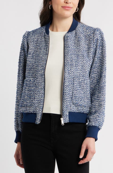 Tweed Bomber Jacket