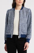 Caslon® Tweed Bomber Jacket