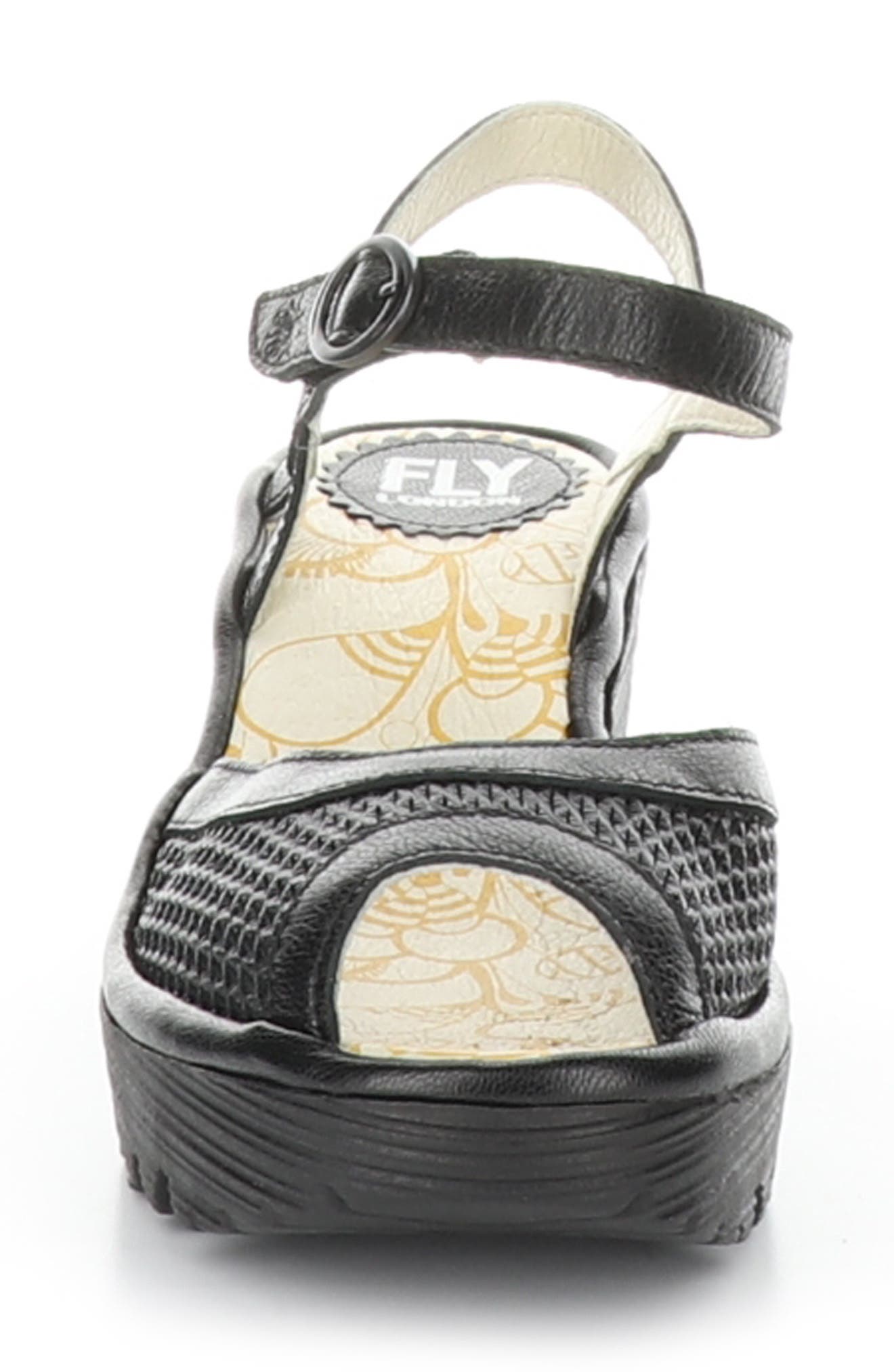 Fly London Yans Wedge Sandal, Alternate, color, 