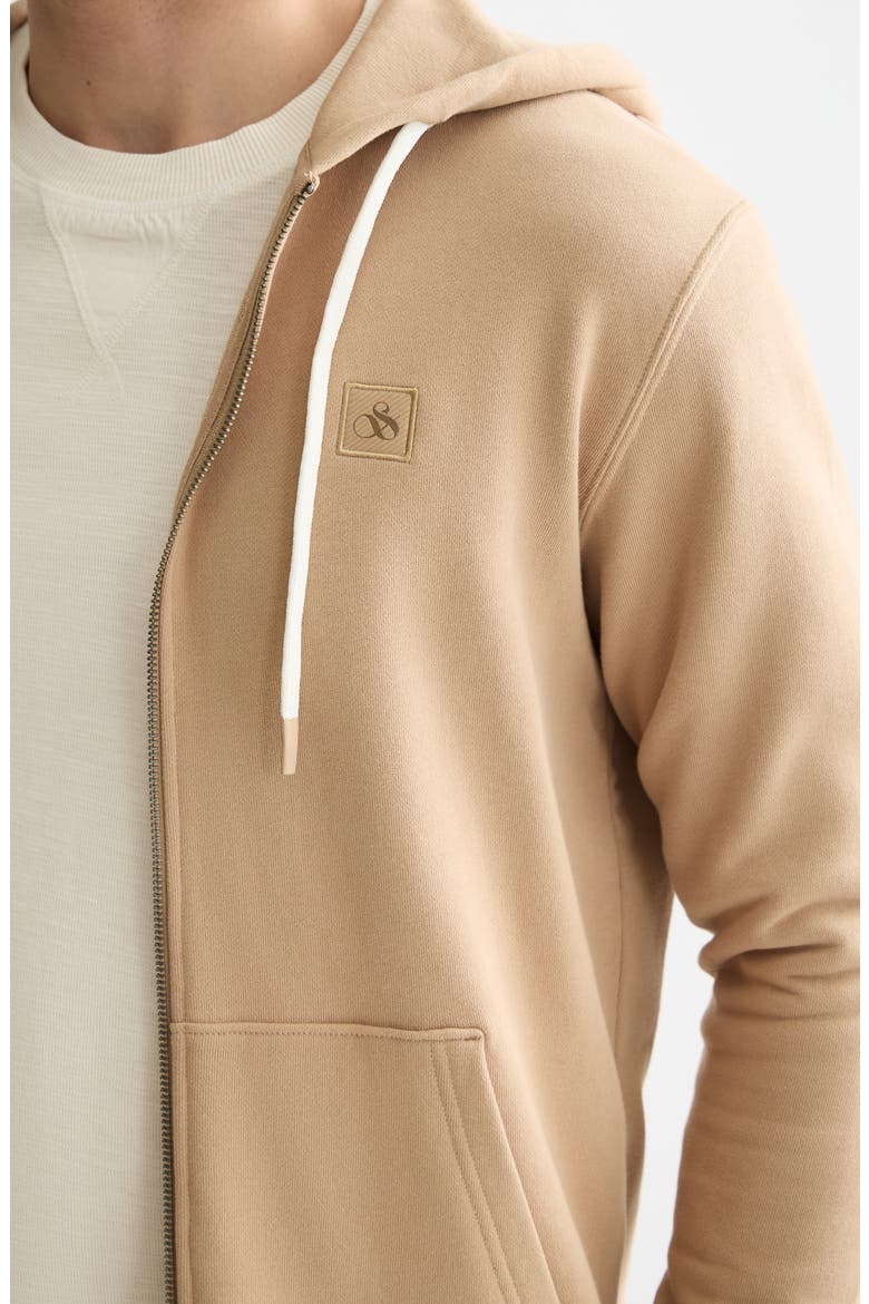 Full Zip Hoodie, Alternate, color, TANNIN
