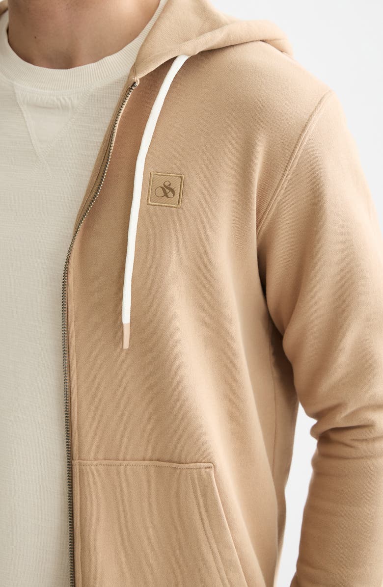 Scotch & Soda Full Zip Hoodie, Alternate, color, Tannin