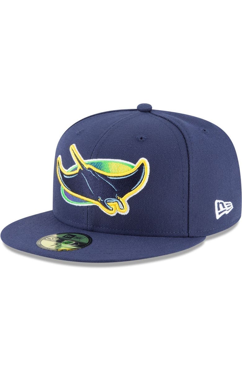 New Era Men's New Era Navy Tampa Bay Rays Alternate Authentic Collection On-Field 59FIFTY Fitted Hat, Main, color, Navy