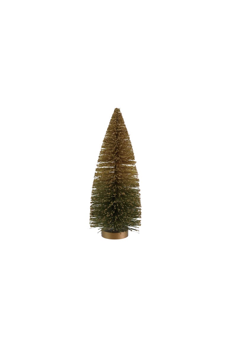 Sisal Bottle Brush Tree with Glitter, Main, color, Green