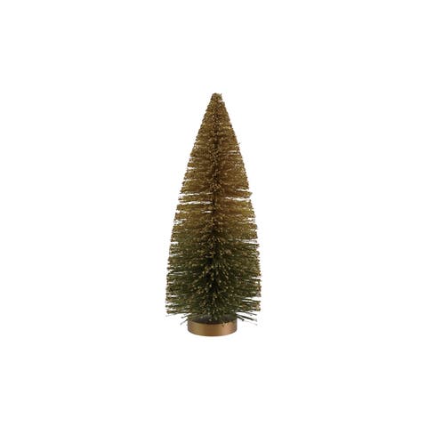 Sisal Bottle Brush Tree with Glitter