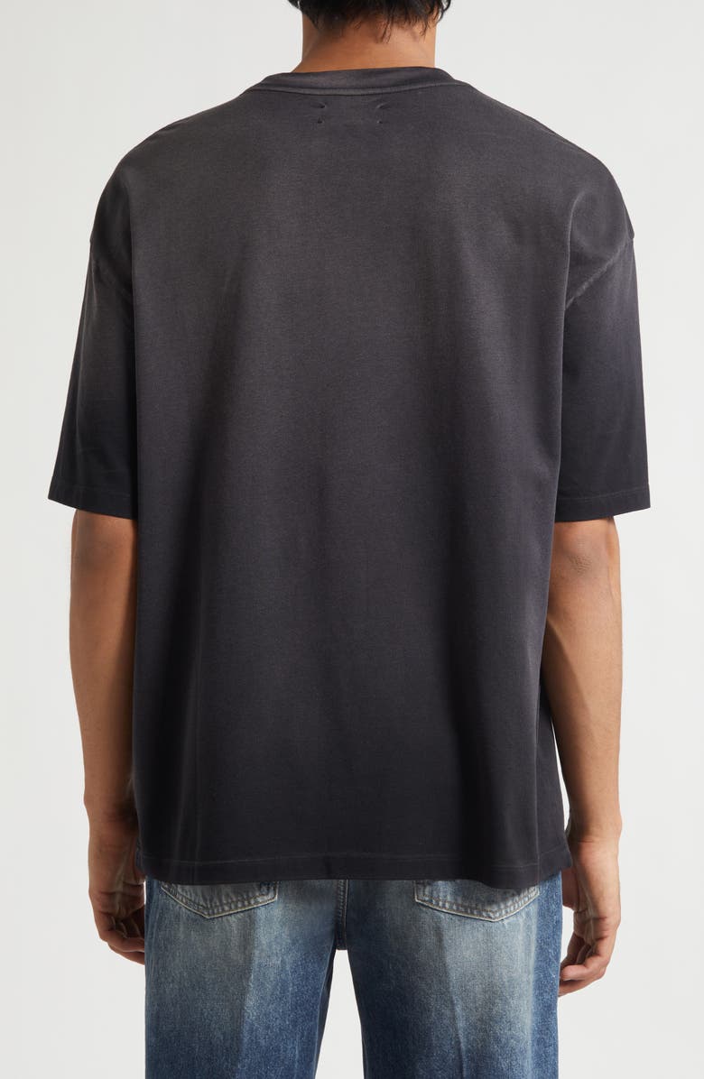 AMIRI Oversize Splice Graphic T-Shirt, Alternate, color, Black