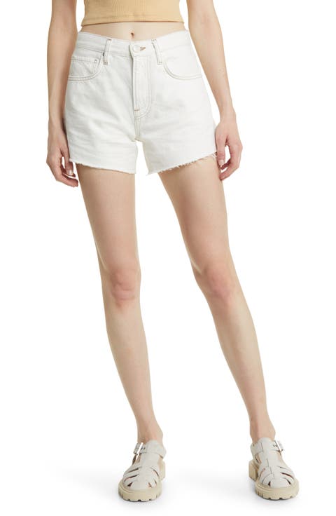 Le Super High Raw Hem Cutoff Denim Shorts