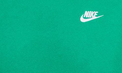Nike Club Brushed Fleece Crewneck Sweatshirt In Green