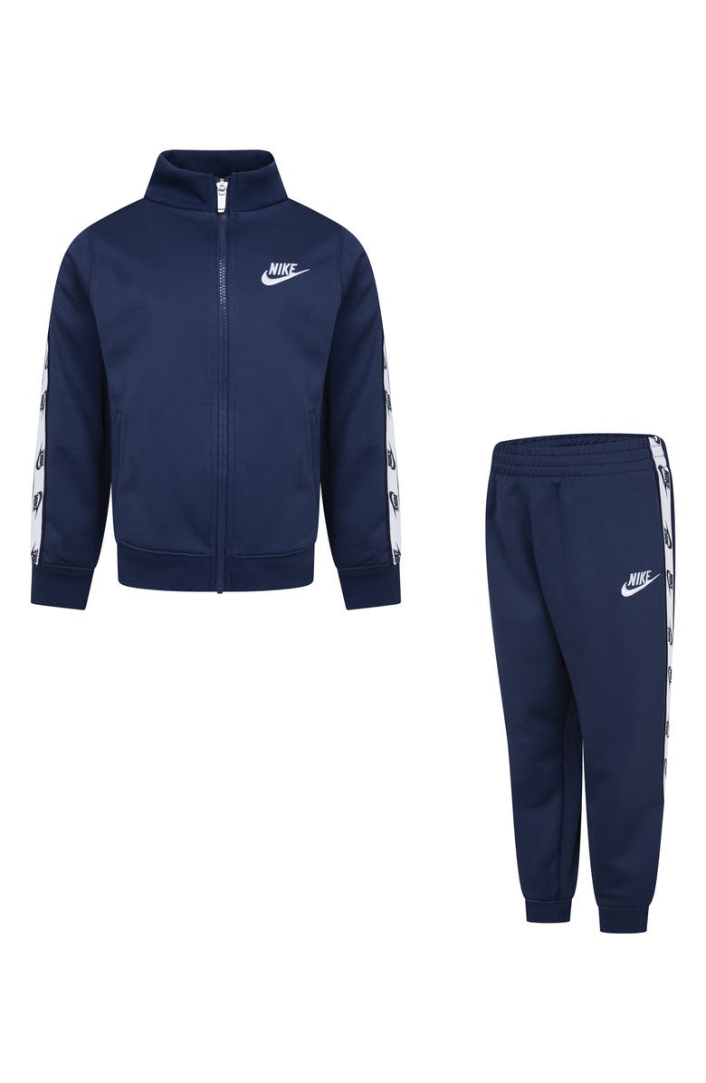 Nike Kids' Logo Tape Track Jacket & Joggers Set, Main, color, 