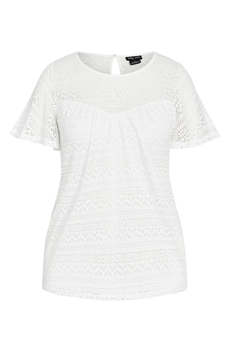 City Chic Women's Serenity Lace Top, Alternate, color,